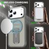 New Folding Stand Matte Clear Magnetic Case for iPhone 17 17 Air 17Pro 17 Pro Max For Magsafe Wireless Charge Shockproof Cover