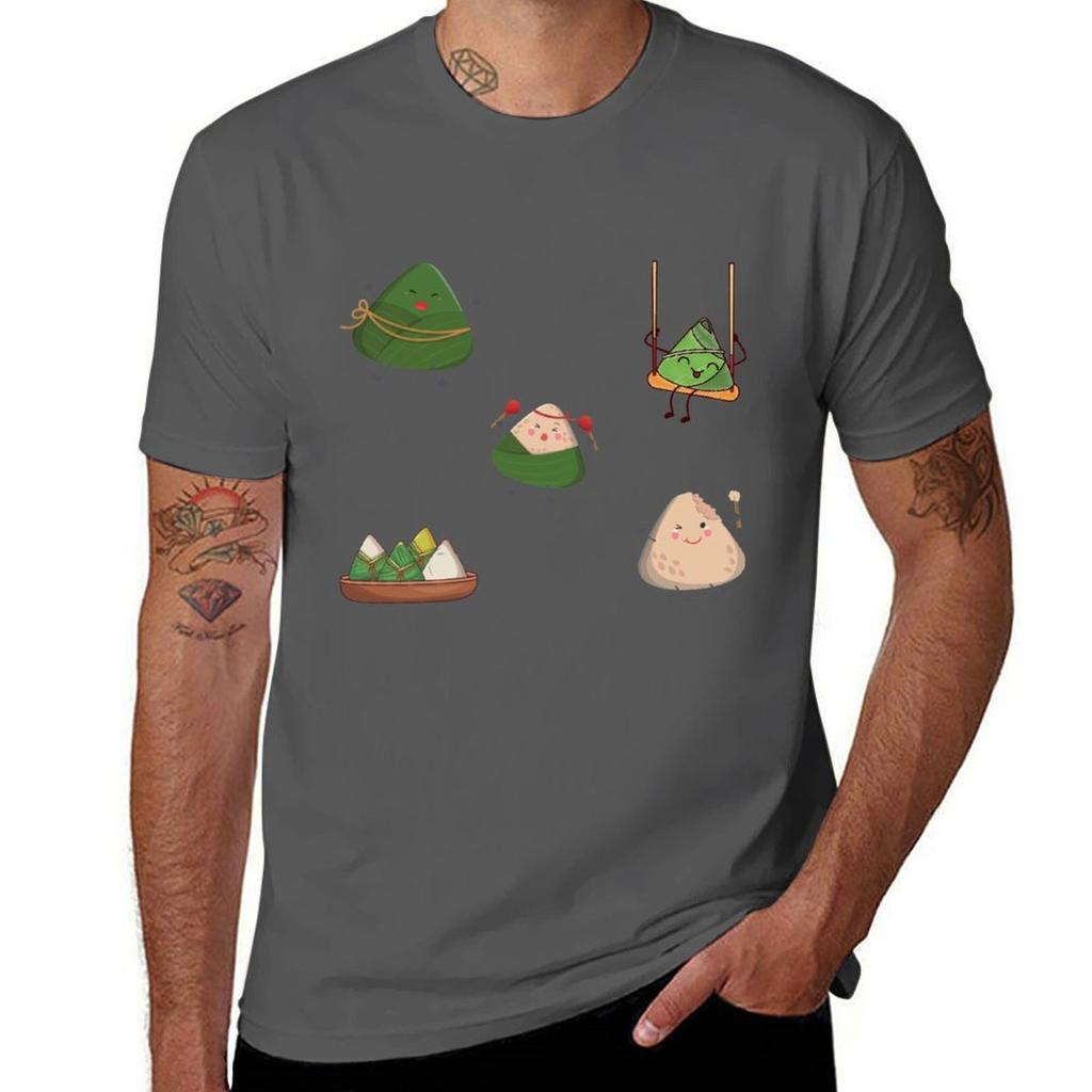Zongzisticker Pack Tshirt Plus Size Simple Casual Top