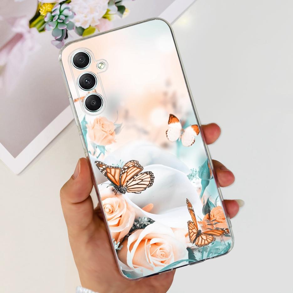 For Samsung Galaxy A15 A25 A35 A55 Case Stylish Painted Cover Soft Silicone Phone Cases For Samsung A55 A 15 25 35 Fundas Bumper