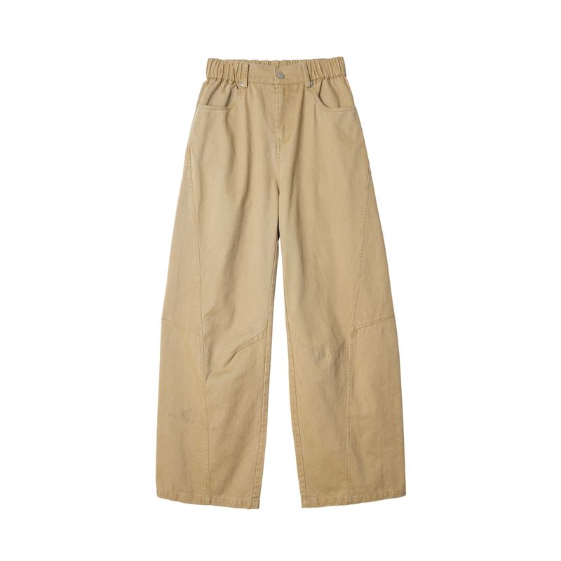 Dream Made American Casual Pants for Men, Autumn and Winter Fleece-Lined Thick Straight-Leg Wide-Leg Men's Scimitar Pants