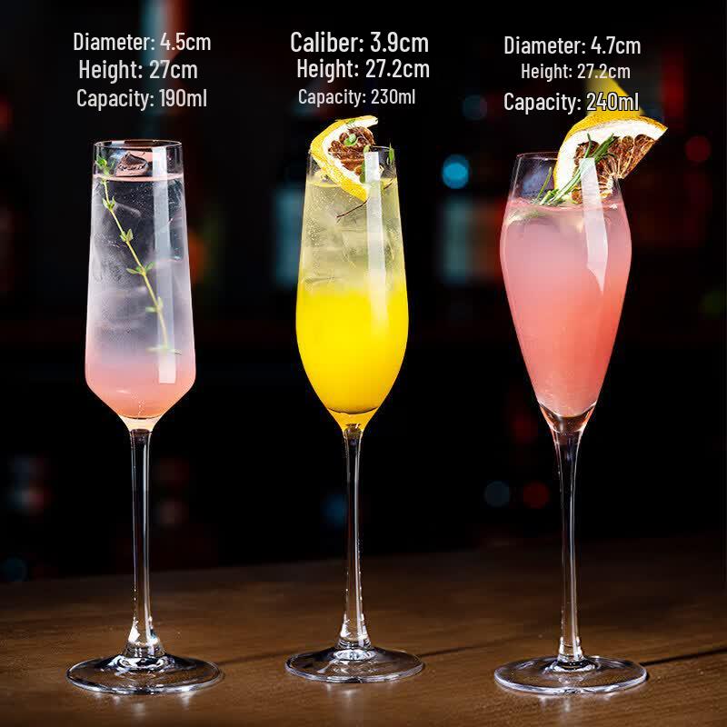 Qiwei Crystal Champagne Flute Set