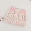 Melange Yarn Double Lace Bows Beanie Cuffed Design Warm Winter Beanie  Daily Fashion