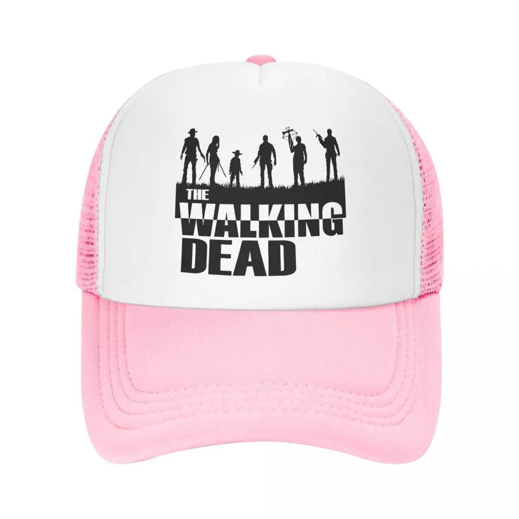 Custom Classic Unisex Horror TV Show The Walking Dead Trucker Hat Adult Adjustable Baseball Cap Unisex Women Hip Hop Dad Hat