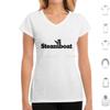 Blacked Out Steamboat Resort  Colorado Mountain Resort T Shirt Cotton Men Women DIY Print Steamboat Steamboat Springs Black