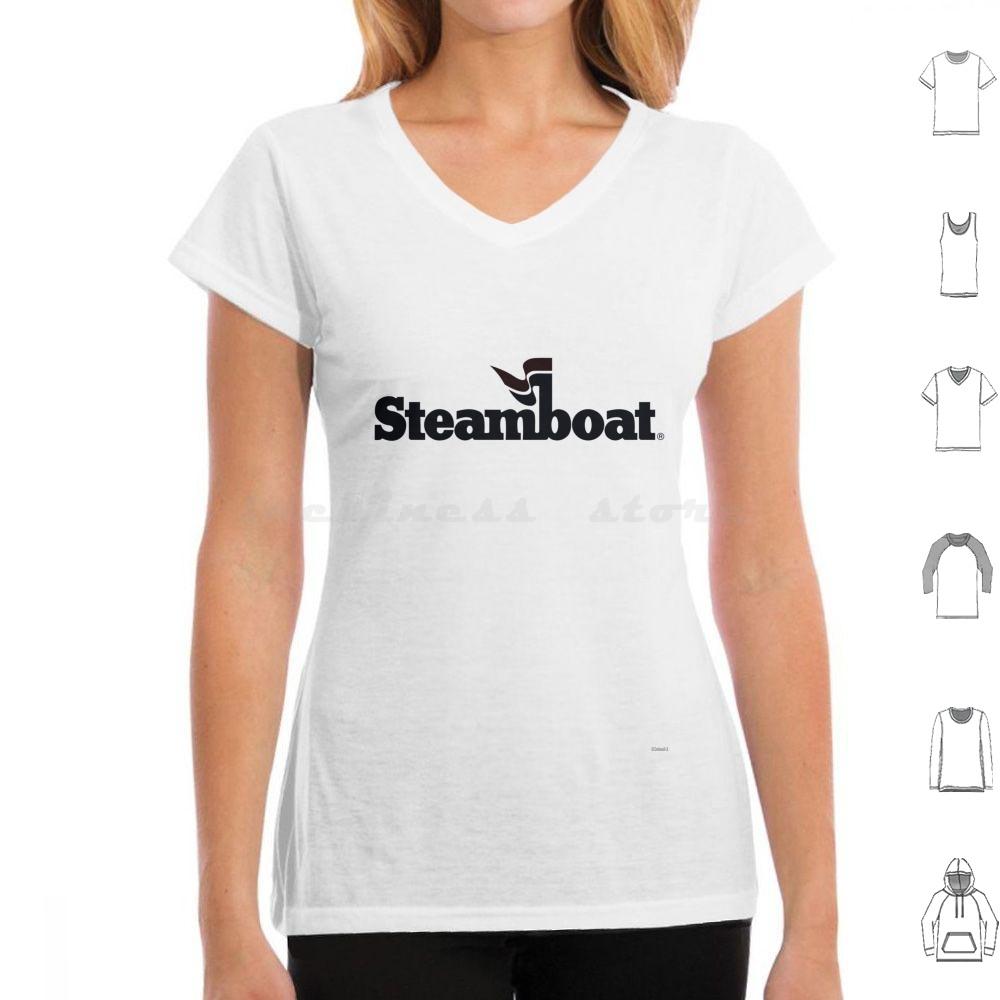 Blacked Out Steamboat Resort Colorado Mountain Resort T Shirt Cotton Men Women DIY Print Steamboat Steamboat Springs Black