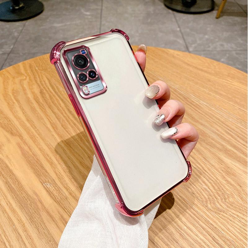For Vivo Y51 2020 Case Vivo Y31 4G Y51A Y51S Y51 4G Y33 Phone Case Shiny Glitter Plating Silicone Camera Lens Soft Back Cover