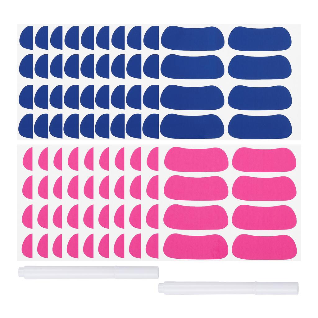 48-144Pairs Sports Eye Black Stickers Under Eye Black Strips Football Face Stickers Breathable Eyeblack Sticker with 1Pcs Pencil