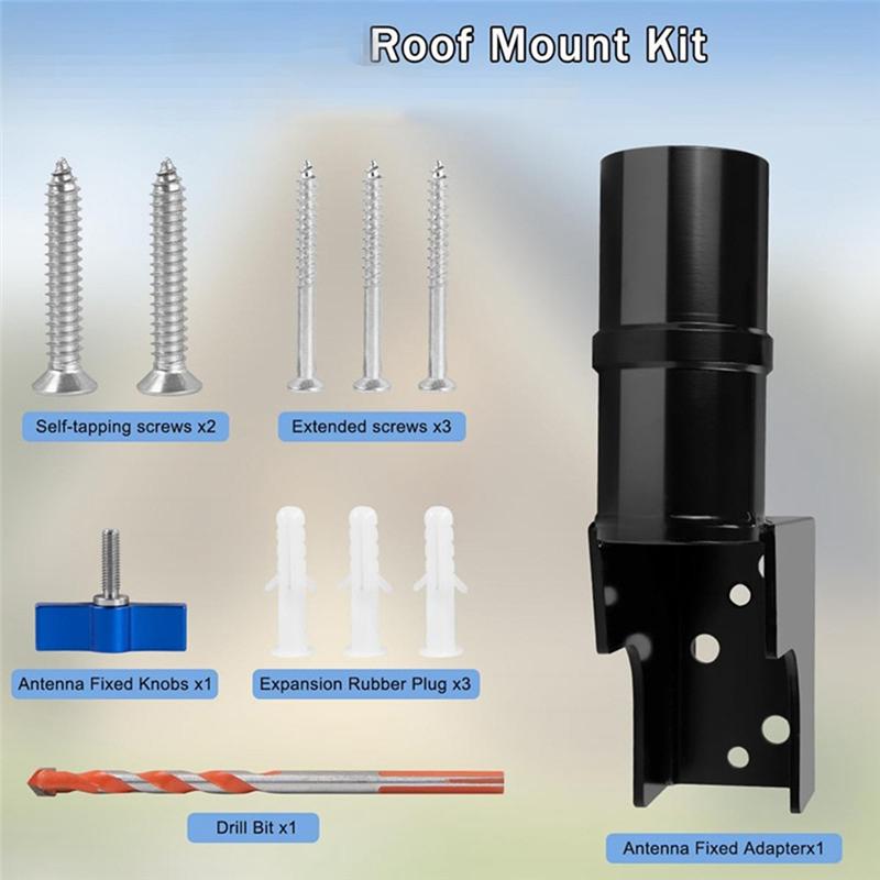 

A96I-Adjustable Starlink Mounting Kit Aluminum Alloy Starlink Short Wall Mount Bracket For Home Commercial Use чорний
