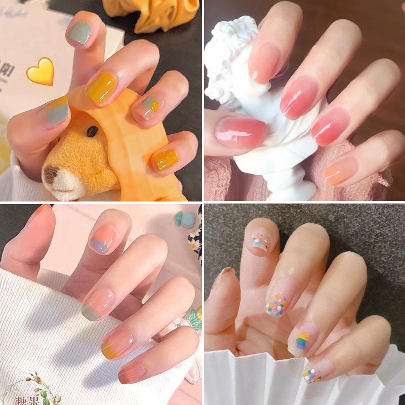 

Premium Removable Xiaohongshu False Nails - Box of 24 Wearable Manicure Patches