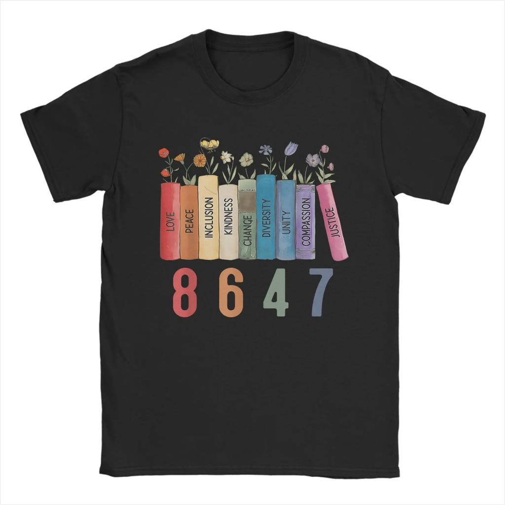 Gleichberechtigung Buch Blume 8647 Feministische Frauenrechte T-Shirt Strand Hip Hop T-Shirts Herren Baumwolle 4XL 5XL 6XL Kleidung Vintage Oberteile