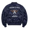 Herr Plus Size Rund Hals Flygjacka - Casual Utomhussporter Baseball Arbetskläder