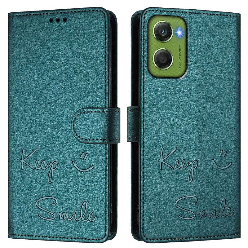 Für MOTO G06 Power Hülle Flip Etui für Motorola G06 Power Klassisches Handy Brieftasche Lederhülle MotoG06 Coque Kartenfach Rückseite