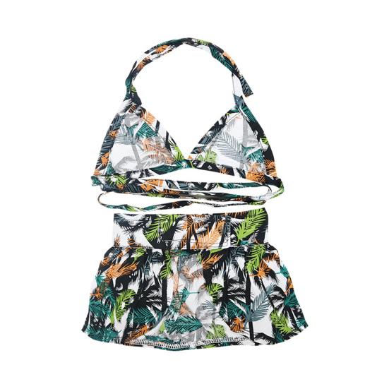 1 Set Pet Swimsuit Lace-up Design Soft Comfortable Print Dog Eye-catching Floral Cat Summer Beach Skirt Beach Party