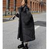 Fall/winter Women's Solid Color Hooded Loose Large Pocket Fashion Padded Warm Long Women's Jacket