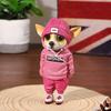 Yousheng 1/4Pcs Dog Figurines Doll Halloween Resin Ornament Standing Puppy Toy Outdoor Decor Fairy Garden Accessories