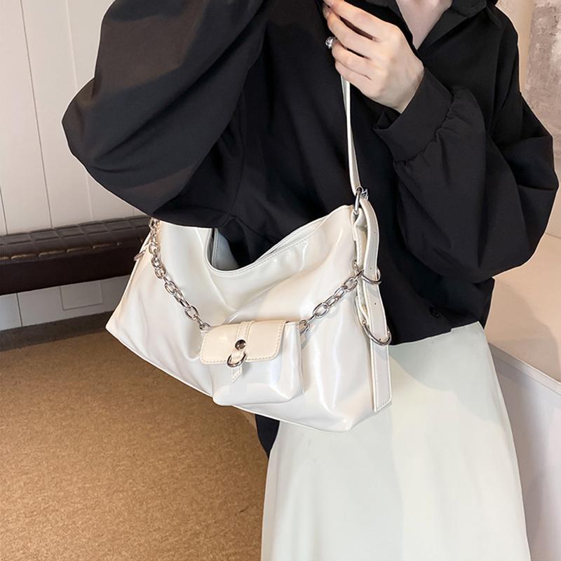 Ladies Trendy Shoulder Bag PU Leather Designer Handbag with Purse Large Capacity for Women