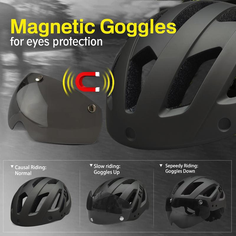 PJT Nowa Ładowalna przez USB Tylna Lampka LED Kask Rowerowy Daszek Okulary Przeciwsłoneczne Męskie Kask Rowerowy Okulary Przeciwsłoneczne Kask Rowerowy Drogowy MTB