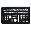 Luddite Eraser Plate Template TECHNICAL ERASER PLATE Black LDTI-TEP-01