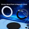 Piastra Magnetica Universale in Plastica per Ricarica Wireless Magsafe Anello Magnetico Staffa Magnetica Supporto per Telefono da Auto con Set di Pulizia