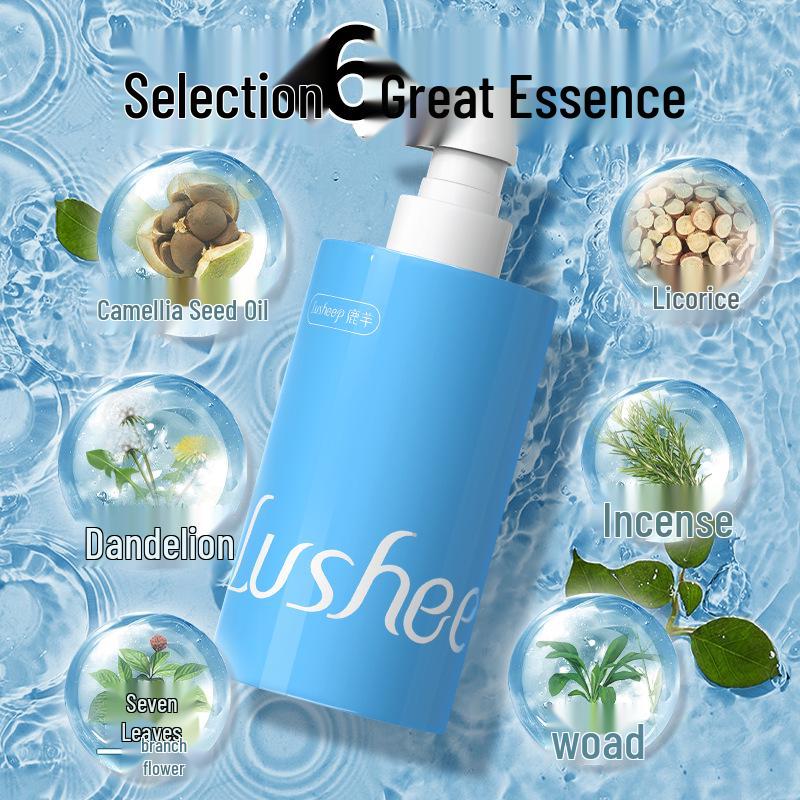 Deer Sheep Refreshing Sea Salt Shower Gel: Acne & Oil Control, Mite Cleansing, Moisturizing, Long-Lasting Fragrance, Genuine Product.