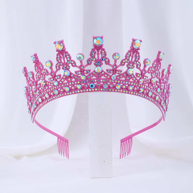 Europa und die Vereinigten Staaten voller Diamantkronen, Brautkopfbedeckungen, Hochzeitsstirnbänder, Haarschmuck für Studio-Tanzpartys, Kronen und große Kronen