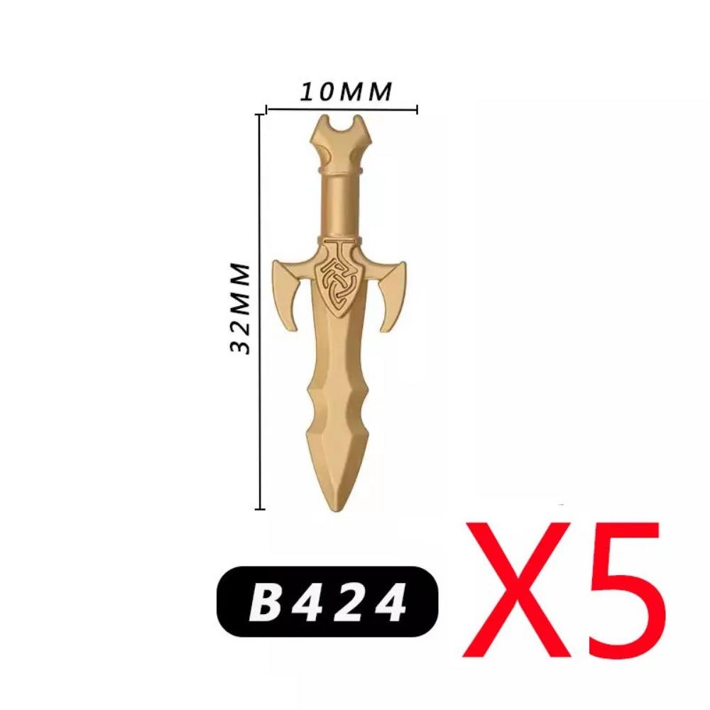 MOC Military Medieval Building Blocks Accessories Soldier Figures Bicolor Weapons Crossbow Sword helmet Tomahawk Toy Gift X006