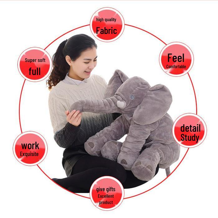 Plush Elephant Doll Sleep Pillow for Baby & Children