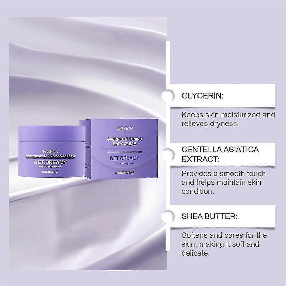 Get Dreamy 1/2/3PCS Overnight Straffende Körpercreme, Anti-Falten-Gel, für alle Hauttypen
