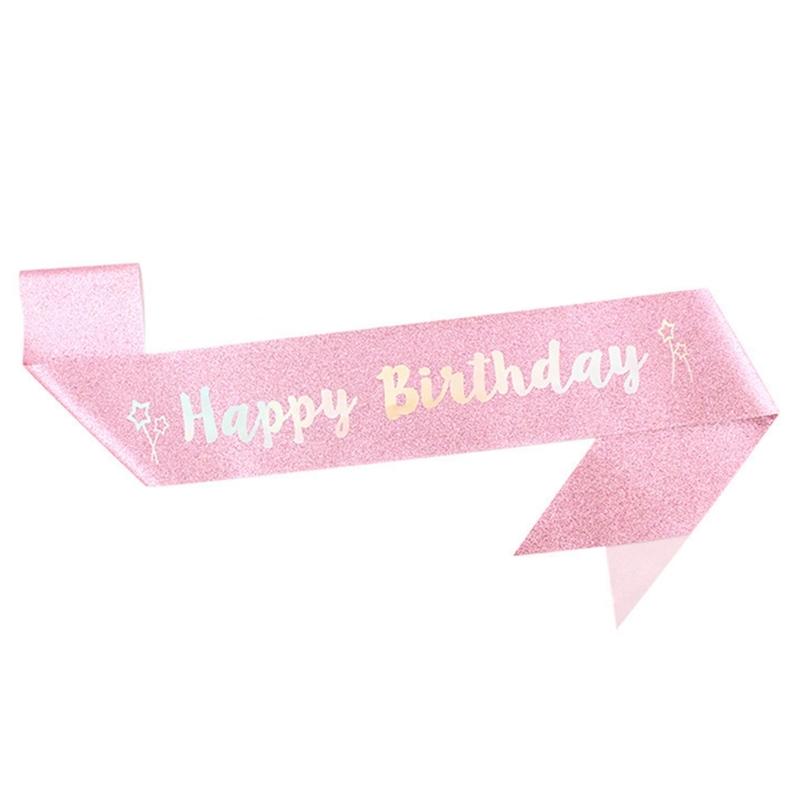 Fashionable 2pcs Rhinestones Tiaras Headband and Sash Hairpiece Hair Accesories for Women’s Birthday Party Accessories