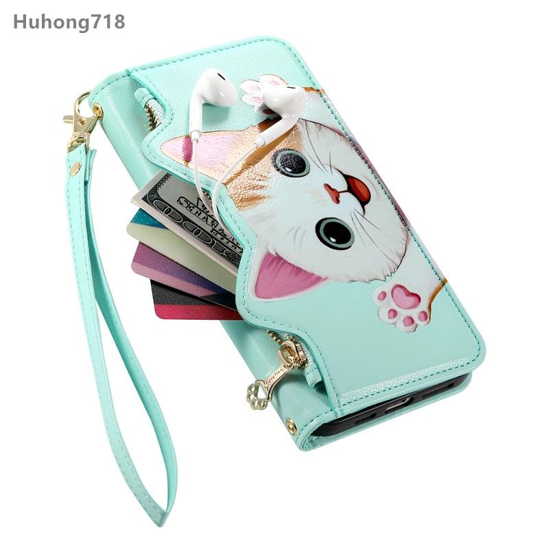 For OnePlus1+ Ace 5 Ultra Nord CE 5 N20 N30 SE N200 N300 15 15R 15T 4G 5G Case Flip Leather Zipper Coin Purse Wallet Cover Card Slots