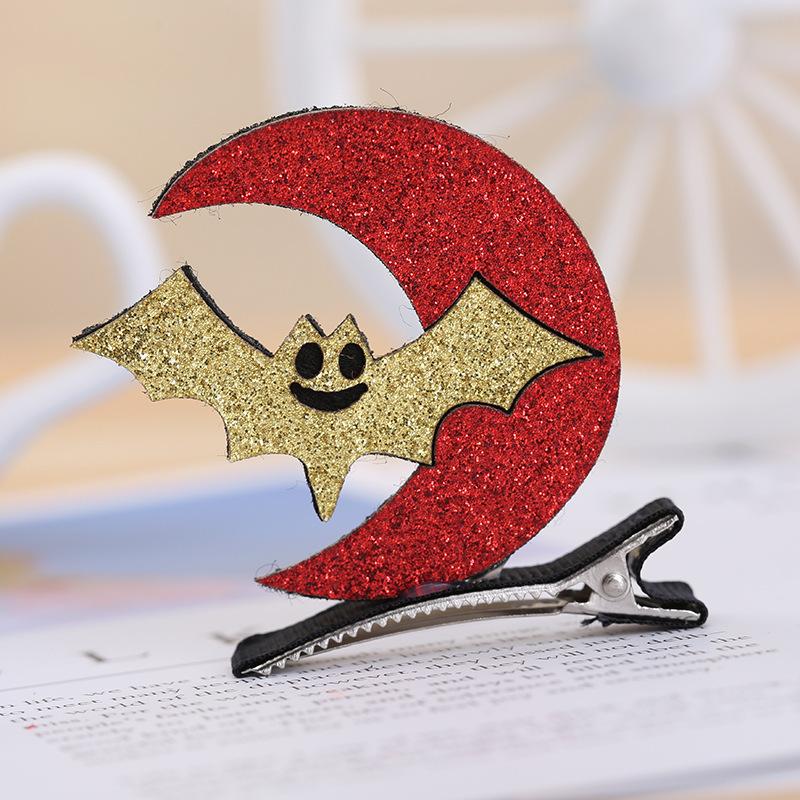 Cute 3D Halloween Hair Clips Pumpkin Ghost Bat Witch Hat Hair Pins Kids Cosplay Party Decorative Hair Accessories