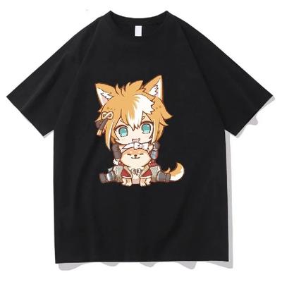 Módní tričko Genshin Impact Dámské Harajuku Estetické Kreslené Grafické Tričko s Krátkým Rukávem Dámské Ležérní Unisex Oblečení Topy