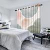 Minimalist Home Window Curtains Abstract Geometric Pattern Bedroom Hotel Living Room Kitchen Decor Windproof Curtain With Light Blocking Polyester