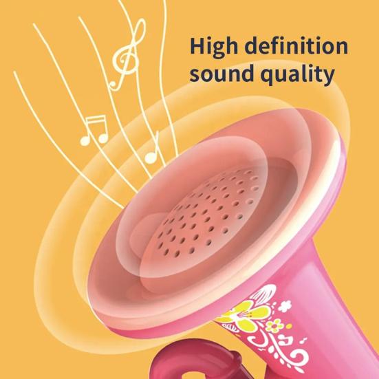Giocattolo elettrico per sassofono con effetti di luce, 8 scale musicali e pulsanti funzionali, giocattolo per tromba per bambini, strumenti musicali per bambini, sassofono precoce