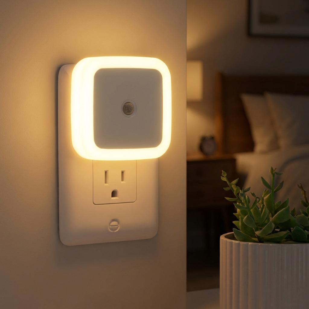 LED Smart Light-Controlled Energy-Saving Night Light (US Standard Square)