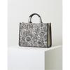Daks Navy Flower Embroidery Jacquard Large Tote Bag Dcba2e655n2