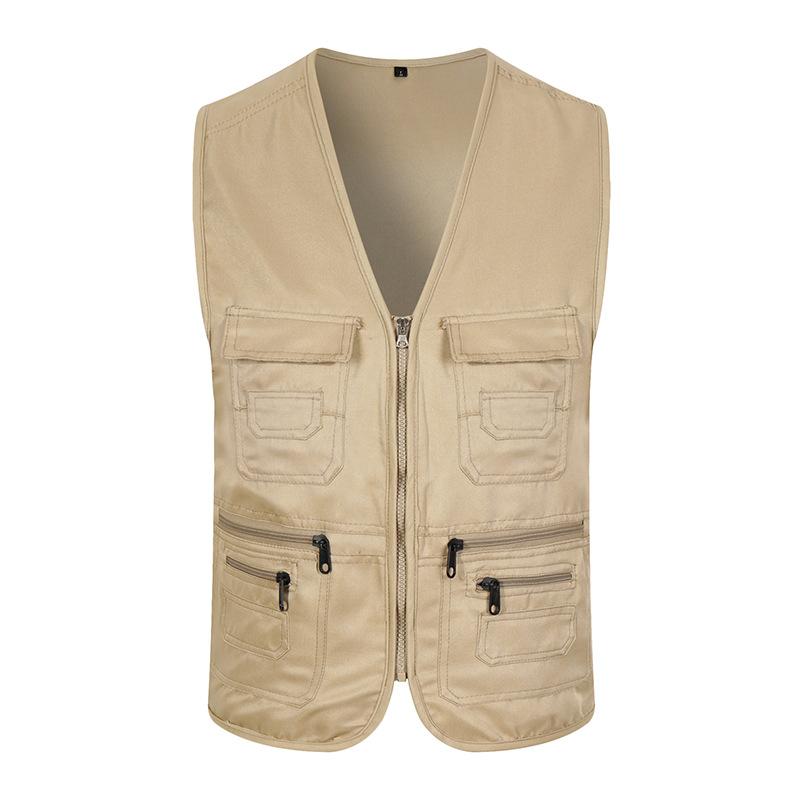 Outdoor Fishing Vest Multi-pocket Vest Men's Volunteer Volunteer Advertising Small Reporter Photography Overalls Vest