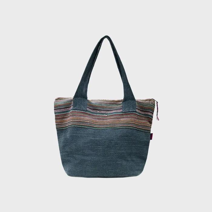 Striped Slouch Big Bag
