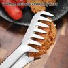 Rust Proof Metal Tongs Stainless Steel Spaghetti Tongs, Comb?Shape Pasta Serving Multi?Purpose Barbecue Grilling Kitchen Food for Spaghetti,