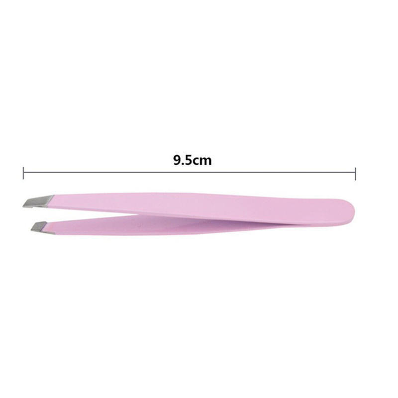 Beauty Eyebrow Facial Hair Removal Pluking Removing Tweezers Pink Black Hot