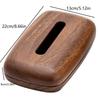 Walnut Tissue Box Cover - Modern Vintage Design, Premium Wood, For Desk & Bathroom Decor. Easy Refill, Polished Finish