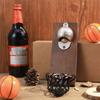 Wall Mounted Bottle Opener Basketball Shot Bottle Opener Wooden Wall-mounted Beer Bottle Opener with Cap Catcher Bar Party Suppl