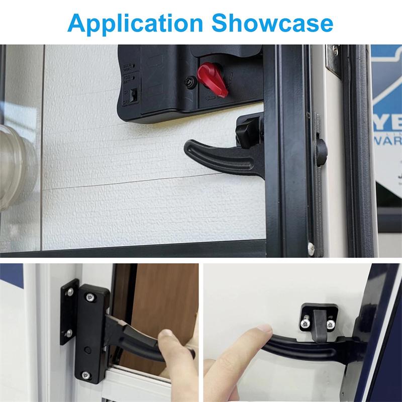Aluminum Leisure Rv Screen Door Latch Hand Handle Kit For Driver Side Door - Camper Motorhome Travel Trailer