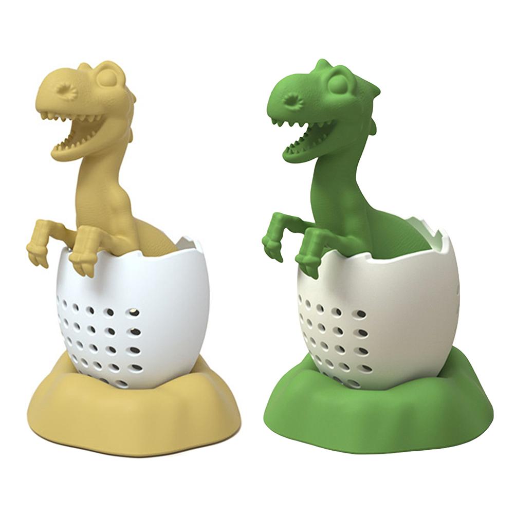 Dinosaurs Shaped Tea Filter Silicone Tea Infuser Heat Resistant Lovely Baby Dinosaurs Shaped Tea