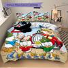 3pcs Donald Duck and Nephew Bedding Set, Including 1 Quilt Cover and 2 Pillow Shams, Without Filling, Soft and Comfortable Home Bedroom S033