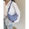 Simple Design Women's Plaid Hobos Shoulder Bag Versatile Female Nyl Crossbody Bags Travel Girls Underarm Bag Handbags Purse