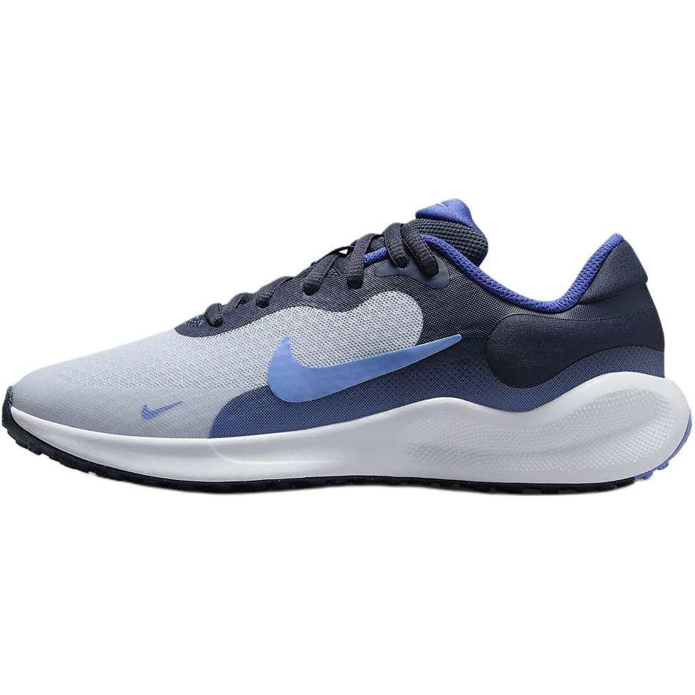(GS) Nike Revolution 7 Football Grey Royal Pulse Kids FB7689-007 EU 37.5