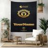 Manchester Custom Your Name Wall Decor Tapestry Art For Pet Memorial Birthdaywedding Party Backdrop Family Gift