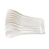 5PCS Mini Ceramic Tea Coffee Sugar Dessert Spoon Porcelain Spoons Kitchen Pure White Flatware