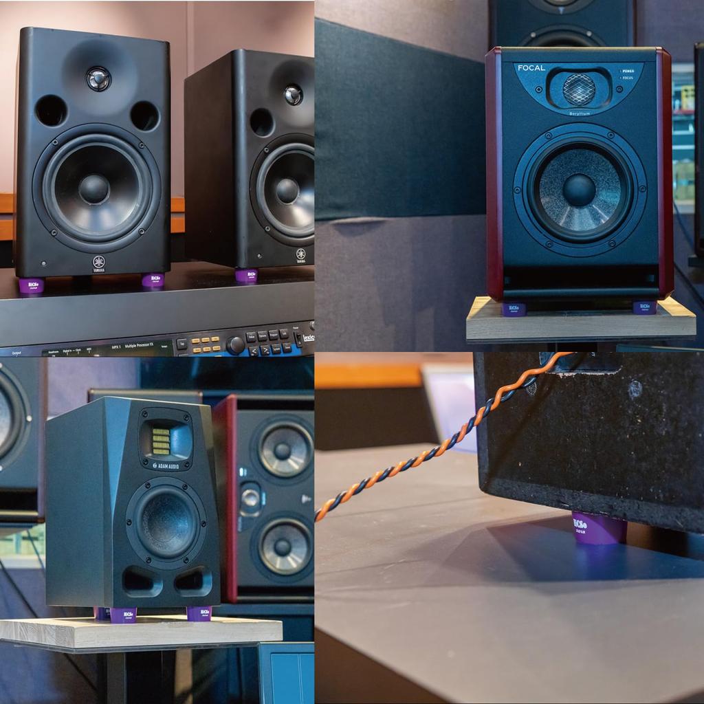 NiCSo Vibration Isolation Polyurethane Gel Support Insulators for Set of BUREEN 3-Point Speakers, 6,